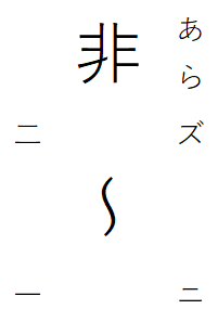 否定形(単純な否定)